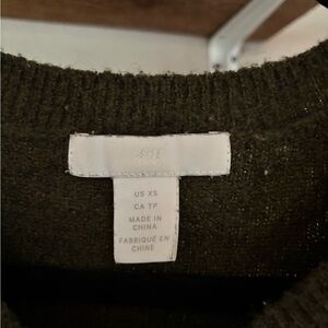 H&M Dark Green Knit Top